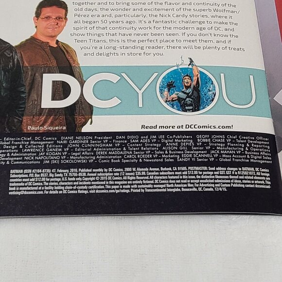 Batman 47 DC Comics 2016 FN/VF Greg Capullo Cover A 2nd Series - Picture 8 of 15